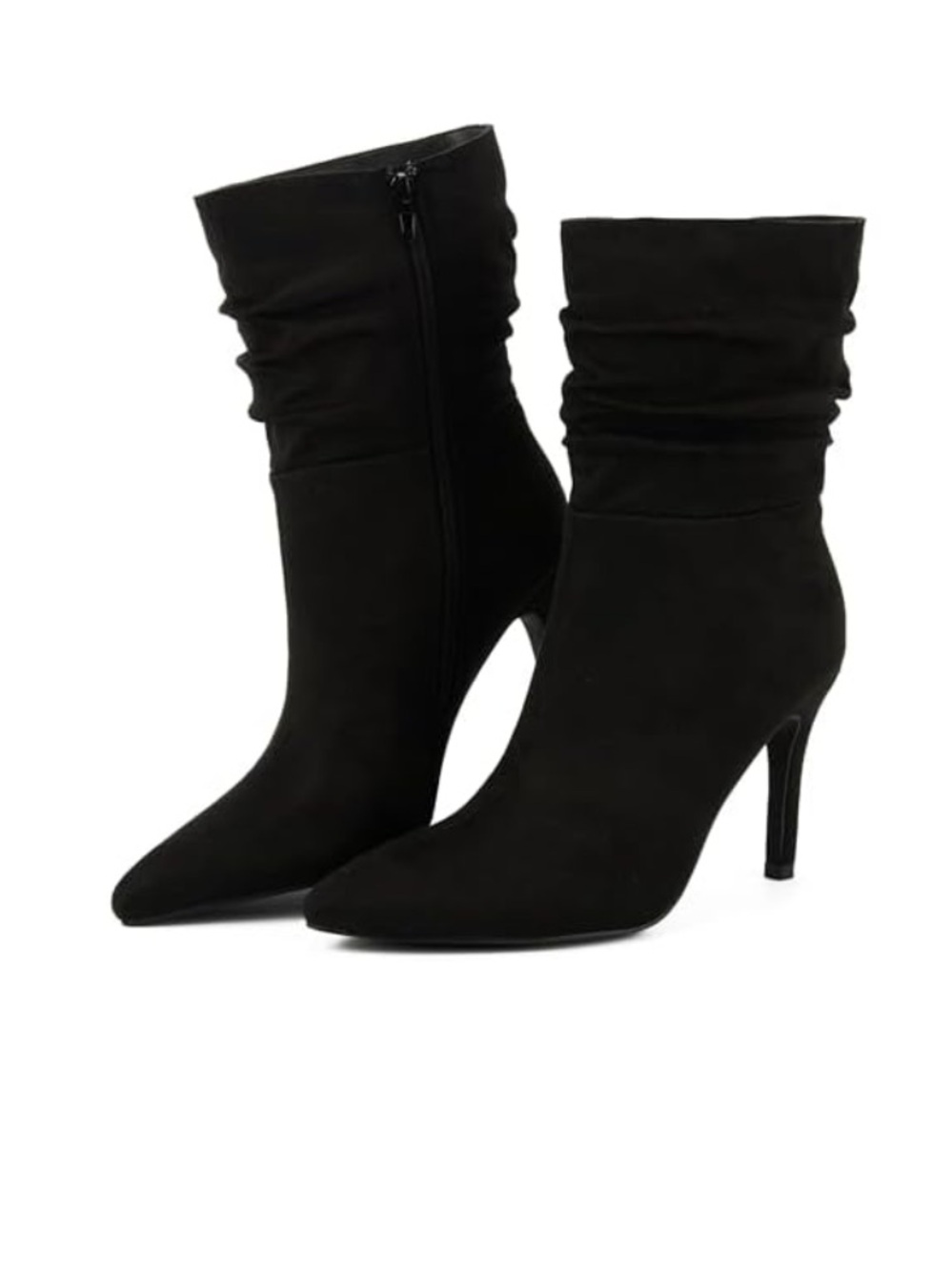 NEW PUTU Stiletto High Heel Boots Slouchy Ankle Boots size: 8.5